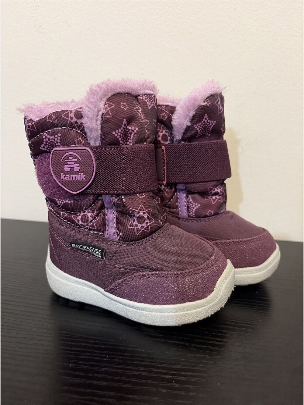 KAMIK SNOWBEE Toddler 5 Waterproof Snow PRINT Boot Grape